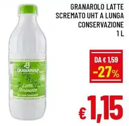 A&O Granarolo latte scremato uht a lunga conservazione offerta