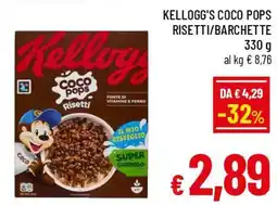 A&O Kellogg's coco pops risetti/barchette offerta