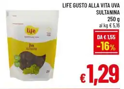 A&O Life gusto alla vita uva sultanina offerta