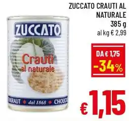 A&O Zuccato crauti al naturale offerta
