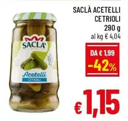 A&O Saclà acetelli cetrioli offerta