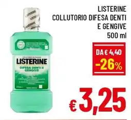 A&O Listerine collutorio difesa denti e gengive offerta