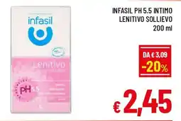 A&O Infasil ph 5.5 intimo lenitivo sollievo offerta