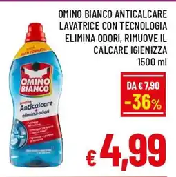 A&O Omino bianco anticalcare lavatrice con tecnologia elimina odori, rimuove il calcare igienizza offerta