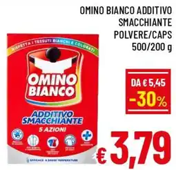 A&O Omino bianco additivo smacchiante POLVERE/CAPS offerta