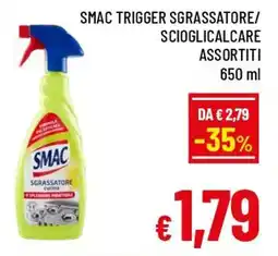 A&O SMAC trigger sgrassatore/ scioglicalcare assortiti offerta