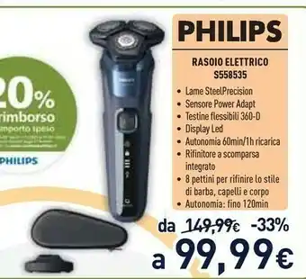 Unieuro Rasoio elettrico s558535 offerta