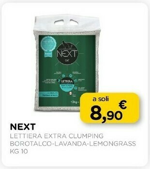 Arcaplanet Next lettiera extra clumping borotalco-lavanda-lemongrass offerta