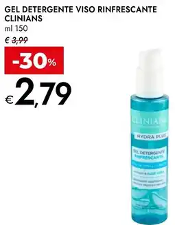 Bennet Clinians gel detergente viso rinfrescante offerta
