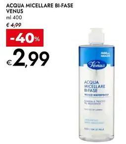 Bennet Venus acqua micellare bi-fase offerta