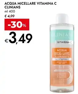 Bennet Clinians acqua micellare vitamina c offerta