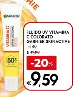 Bennet Garnier fluido uv vitamina c colorato skinactive offerta
