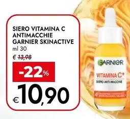 Bennet Garnier siero vitamina c antimacchie skinactive offerta