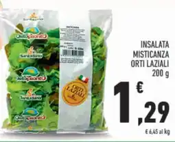 Conad Orti laziali insalata misticanza offerta