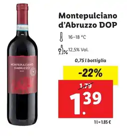 Lidl Montepulciano d'Abruzzo DOP offerta