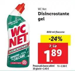 Lidl WC Net Disincrostante gel offerta