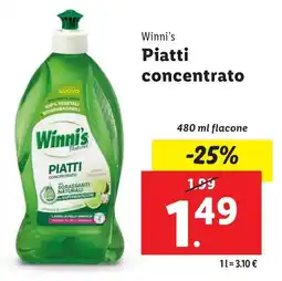 Lidl Winni's Piatti concentrato offerta