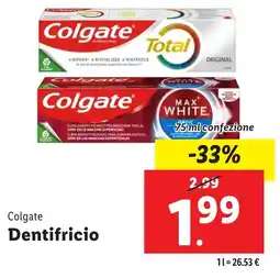 Lidl Colgate Dentifricio offerta