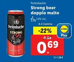 Lidl Perlenbacher Strong beer doppio malto offerta