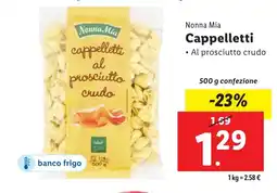 Lidl Nonna Mia cappelletti offerta