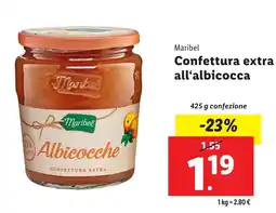 Lidl Maribel Confettura extra all'albicocca offerta