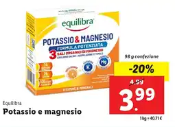 Lidl Equilibra Potassio e magnesio offerta