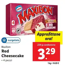 Lidl Maxibon Red Cheesecake offerta