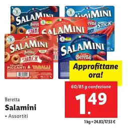 Lidl Beretta Salamini offerta