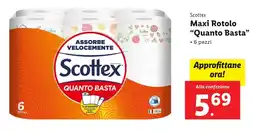 Lidl Scottex Maxi Rotolo "Quanto Basta" offerta