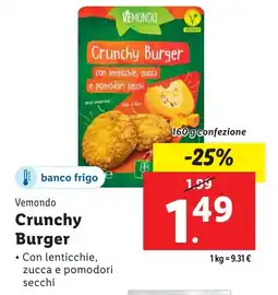 Lidl Vemondo Crunchy Burger offerta
