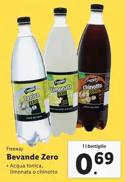 Lidl Freeway Bevande Zero offerta