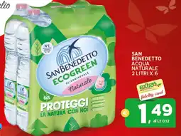 Extra Supermercati San benedetto acqua naturale offerta