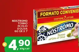 Extra Supermercati Nostromo tonno in olio d'oliva offerta