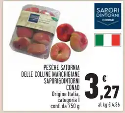 Conad PESCHE SATURNIA DELLE COLLINE MARCHIGIANE SAPORI&DINTORNI CONAD offerta