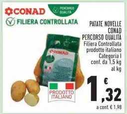 Conad PATATE NOVELLE CONAD PERCORSO QUALITÀ offerta