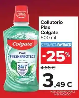 Carrefour Collutorio Plax Colgate offerta