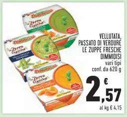 Conad VELLUTATA, PASSATO DI VERDURE LE ZUPPE FRESCHE DIMMIDISI offerta