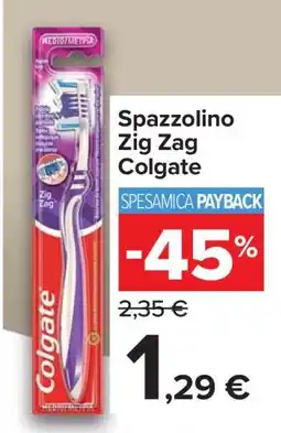 Carrefour Spazzolino Zig Zag Colgate offerta
