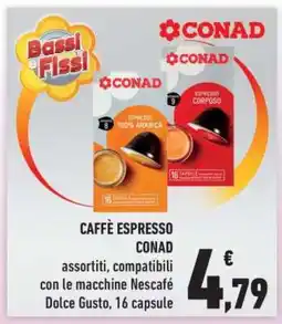 Conad CAFFÈ ESPRESSO CONAD offerta