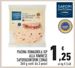 Conad Piadina Romagnola IGP alla Riminese Sapori&Dintorni Conad offerta