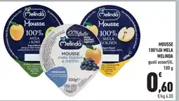 Conad MOUSSE 100%DI MELA MELINDA offerta