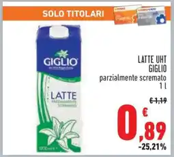 Conad LATTE UHT GIGLIO offerta