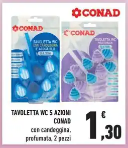 Conad TAVOLETTA WC 5 AZIONI CONAD offerta