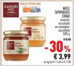 Conad MIELE SAPORI&IDEE CONAD offerta