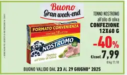 Conad Tonno Nostromo all'olio di oliva offerta