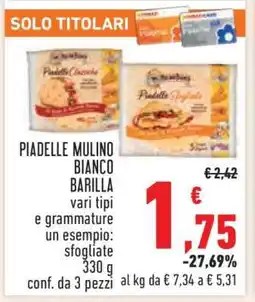 Conad PIADELLE MULINO BIANCO BARILLA offerta