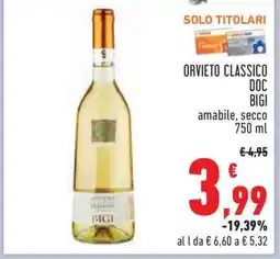 Conad Orvieto Classico DOC BIGI offerta