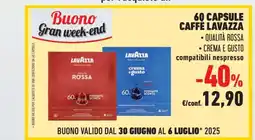 Conad 60 Capsule Caffè Lavazza offerta