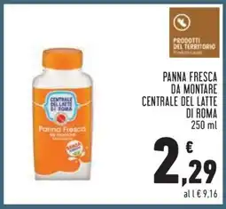 Conad Panna Fresca da Montare Centrale del Latte di Roma offerta
