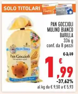 Conad Pan Goccioli Mulino Bianco Barilla offerta